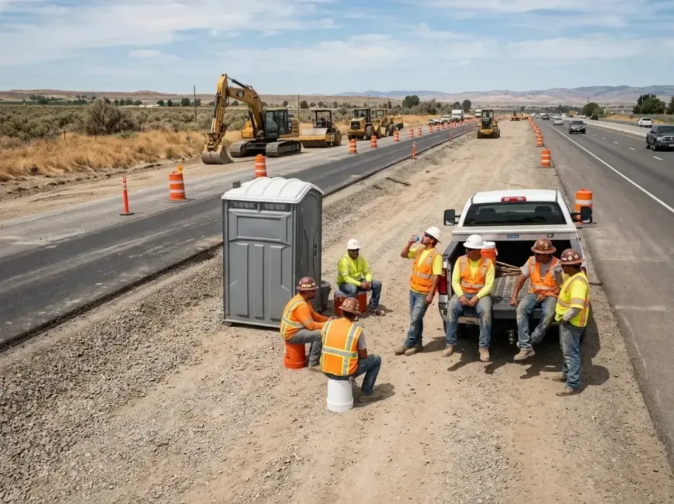 highway-road-construction-crew-007 — frequently asked questions, Porta Potty and Restroom Rentals in Diamond Springs, CA
